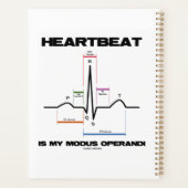 Herzschlag ist mein Modus Operandi Sinus Rhythmus Planer (Rückseite)