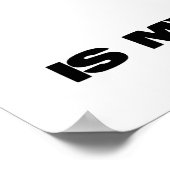 Herzschlag ist mein Modus Operandi Sinus Rhythmus Poster (Ecke)