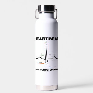 Herzschlag ist mein Modus Operandi Sinusrhythmus Trinkflasche
