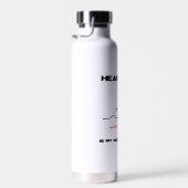 Herzschlag ist mein Modus Operandi Sinusrhythmus Trinkflasche (Rechts)