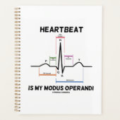 Herzschlag ist mein Operandi-Elektrokardiogramm Planer (Vorderseite)