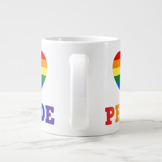 Herzschlag Jumbo-Tasse (Rückseite)