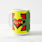 Herzschlag Kaffeetasse (Vorderseite Links)