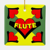 Herzschlag Keramikornament (Rückseite)