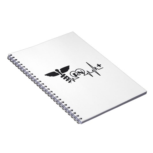 Herzschlag-Krankenschwester RN-Geschenk Notizblock (Rechte Seite)