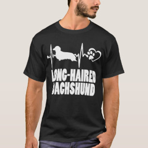 Herzschlag - Langhaarige Dackel T-Shirt