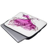 Herzschlag Laptopschutzhülle (Vorne Knopf)