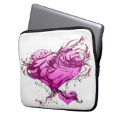 Herzschlag Laptopschutzhülle (Vorderseite Links)
