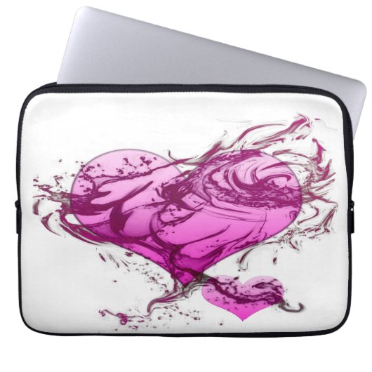 Herzschlag Laptopschutzhülle (Vorderseite)