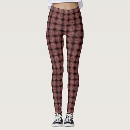 Herzschlag Leggings (Vorderseite)