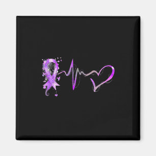 Herzschlag Lila Bauchspeicheldrüsenkrebserkrankung Magnet