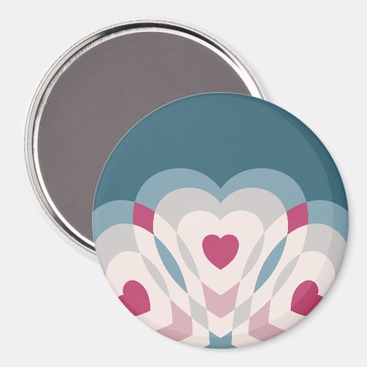 Herzschlag Magnet (Vorderseite/Rückseite)