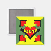 Herzschlag Magnet (Vorderseite/Rückseite)