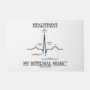 Herzschlag mein interner Kurve-Rhythmus der Fußmatte