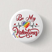 Herzschlag, mein Valentin Button (Vorderseite)