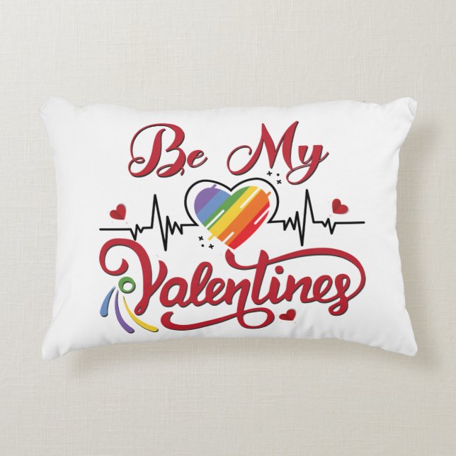 Herzschlag, mein Valentin Dekokissen (Vorderseite)
