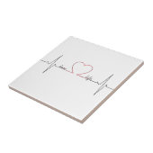 Herzschlag mit Liebe Leben inspirierend Zitat Fliese (Seite)