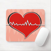 Herzschlag Mousepad (Mit Mouse)