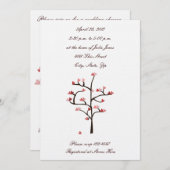 Herzschlag Polterabend Einladung (Vorne/Hinten)