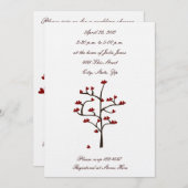 Herzschlag Polterabend Einladung (Vorne/Hinten)