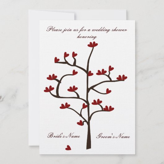 Herzschlag Polterabend Einladung (Rückseite)