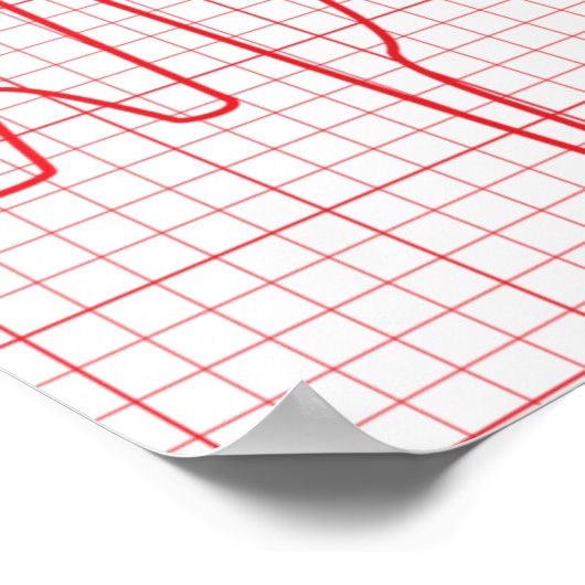 Herzschlag Poster (Ecke)