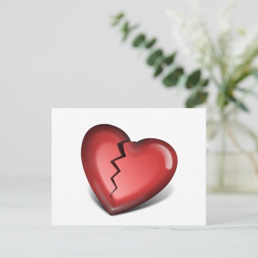 Herzschlag Postkarte (Stehend Vorderseite)