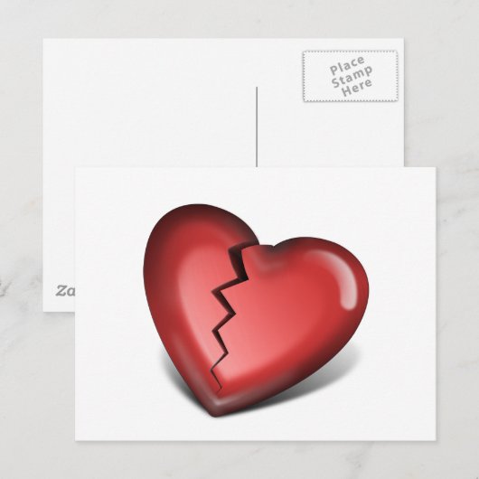 Herzschlag Postkarte (Vorne/Hinten)