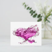 Herzschlag Postkarte (Stehend Vorderseite)