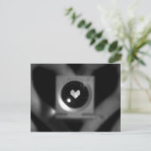 Herzschlag Postkarte (Stehend Vorderseite)