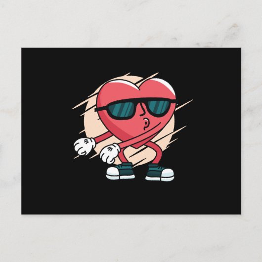 Herzschlag Postkarte (Vorderseite)