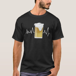 Herzschlag-Puls - Bier T-Shirt