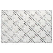 Herzschlag-Rhythmus meines Elektrokardiogramms des Stoff (Fat Quarter (45,7 x 55,9 cm))