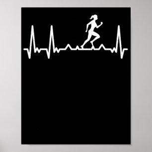 Herzschlag-Runner-Herzschlag-Sport-Puls Poster