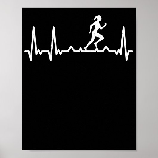 Herzschlag-Runner-Herzschlag-Sport-Puls Poster (Vorne)