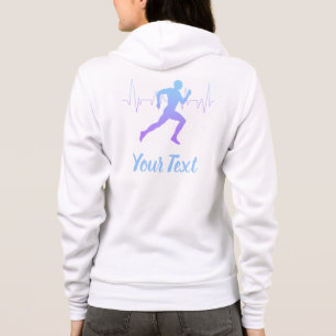 Herzschlag Runner Personalisiert Hoodie