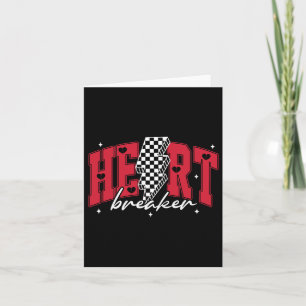 Herzschlag Scheckter Retro Valentinstag Herz Karte
