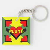 Herzschlag Schlüsselanhänger (Rückseite)