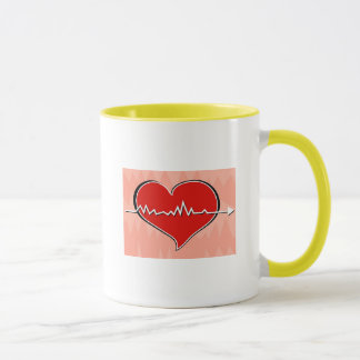 Herzschlag Tasse