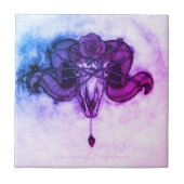 Herzschlag und Fingerabdrücke Fliese (Vorderseite)