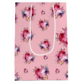 Herzschlag Valentine Mittlere Geschenktüte (Rückseite)