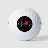Herzschlag Valentinstag oder Muttertag Golfball (Vorderseite)