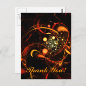 Herzschlag Vielen Dank Postcard Postkarte (Vorne/Hinten)