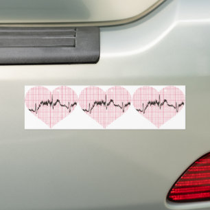 Herzschlag VII Autoaufkleber