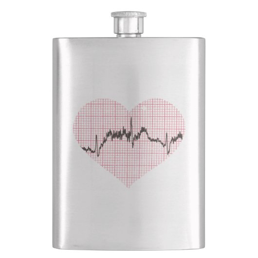 Herzschlag VII Flachmann (Vorderseite)