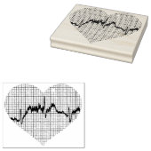 Herzschlag VII Gummistempel (Stempel)