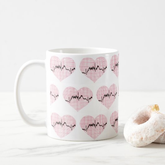 Herzschlag VII Kaffeetasse (Mit Donut)