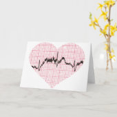 Herzschlag VII Karte (Gelbe Blume)