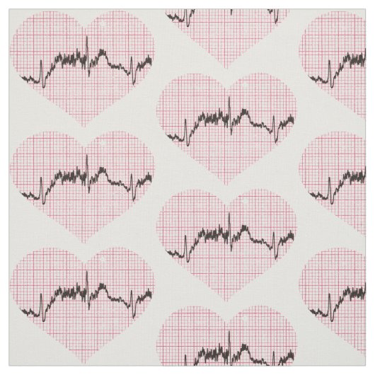 Herzschlag VII Stoff (Muster)
