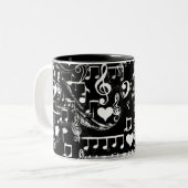 Herzschlag_ Zweifarbige Tasse (Vorderseite Links)